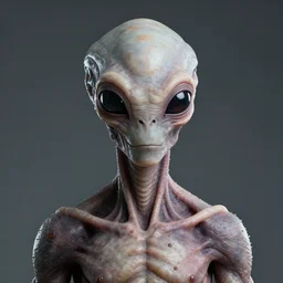 portrait of a human like male alien