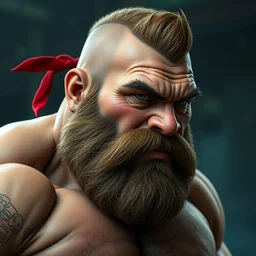 zangief from street fighter hyper realistic 8 k