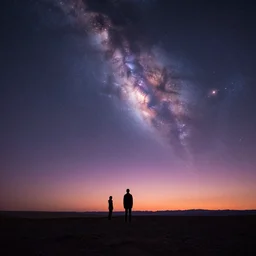 tonemapped 8 k landscape of a dream - like twilight on an alien sky by seb mckinnon, john avon, sui ishida with galaxies as backdrop