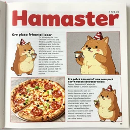 2 page of pizza hamster magazine, 1 9 9 0.