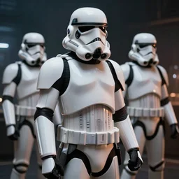 the most amazing dream you ever had about stormtroopers, star wars, hyper realistic, ambient lighting, concept art, intricate, hyper detailed, smooth, volumetric lighting, george lucas, ralph mcquarrie, octane