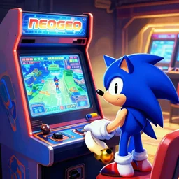 neo geo, arcade, sonic, game
