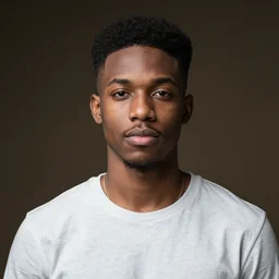 portrait photograph of a young black man