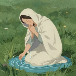 mother, wash me in thy teeming waters. lay me upon the grass, and as i am clean washed, so shall thou wash me. take a cloak and moisten me with thy stream. kiss me with thy cold kiss and send me to the fountains of sleep.