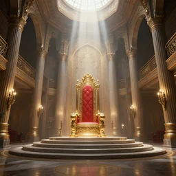 a grand oriental throne room by by feng zhu , unreal engine, god rays, ue5, concept art, wide angle, 4k hd wallpaper