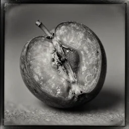 tintype photo of expired fruit