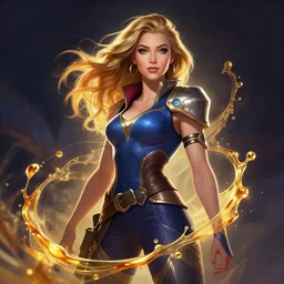 Amber Heard from league of legends, league of legends splashart