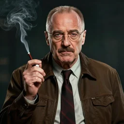 saul goodman smoking , digital art , hyperdetailed , trending on artstation , matte painting , CGSociety , pinterest