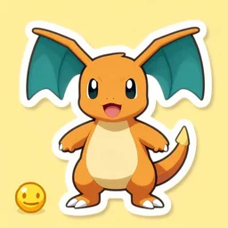 cute miss mascot typhlosion typhlosion typhlosion pokemon sticker art, cronobreaker, beeple game icon