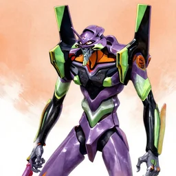illustration of an evangelion 0 2 made by moebius and druillet