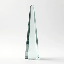 glass obelisk of the void, soft cracks, dreamed by lynda benglis and benedick bana, perfect white background, octane render, 4 k, 8 k