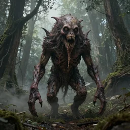naturalism art creepy monster fantasy concept 4 legged