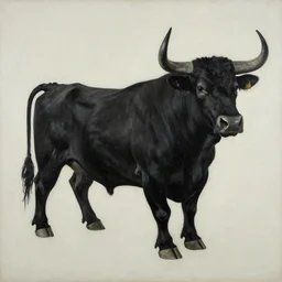 black bull, artwork by lucian freud