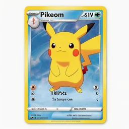 a pikachu pokémon trading card