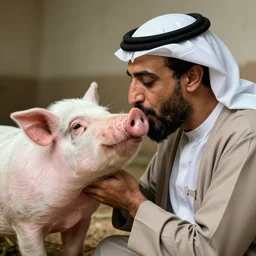 photo of osama bin ladin kissing a pig
