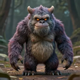 A hyperrealistic monster