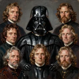 darth vader, portrait painting by loish, leyendecker, richard schmid, craig mullins, john singer sargent, mandy jurgens, fully clothed