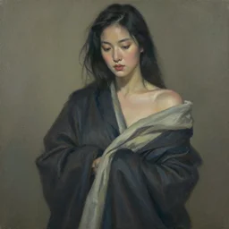 beautiful figure, woman, beautiful clothes, clothed, art by greg ruthowski, ruan jia, wlop