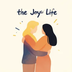 the joy of life, a simple vector based illustration, by ross tran