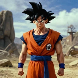 Goku playing the role of Jack Nicholson in the Shining, hyperrealism, 4k