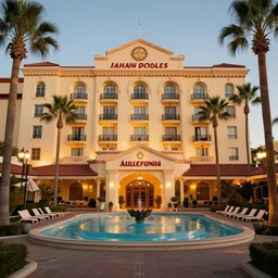 welcome to the hotel california,, highly detailed, sharp, cinematic, 8 k,
