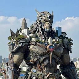 giant creature with a city on top of his shoulders, ultra detailed, well composed, epic, beautiful colors, 8 k