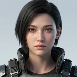 female cyberpunk soldier, very detailed, realistic face, detailed face, matte, tonemapping, bbwchan, perfection, 4 k, cushart krenz