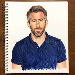 drawing of ryan reynolds in ms paint, crude drawing