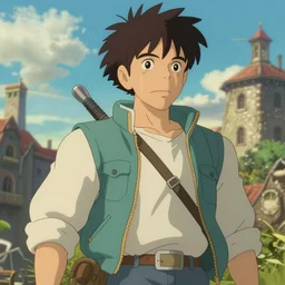 an epic anime of ruff luck nft, ghibli, unreal 5, octane render, rpg portrait, dynamic lighting, epic, epic anime, 2 d