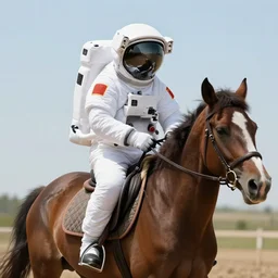 an image of an astronaut riding a horse