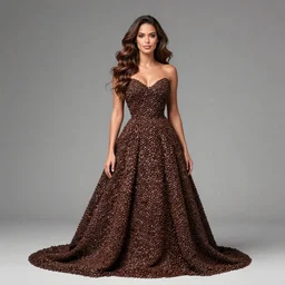 adriana lima wearing a dress made of coffee beans, sylvain sarrailh, artstation, artgerm, caricature