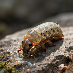 large larva lapping lascivious liquids languishing