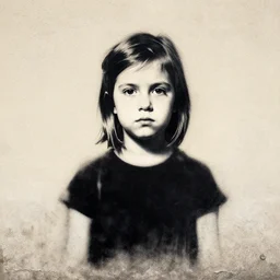 A decent single young gril portrait by Banksy.