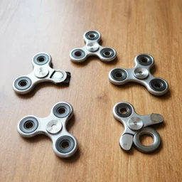fidget spinners on the floor