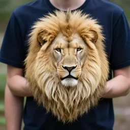 lions mane on a person