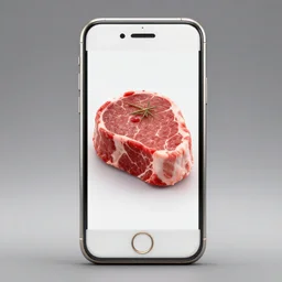 iphone made of meat, filet mignon, meaty