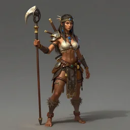 tribal female artstation concept art fantasy art