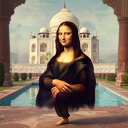 monalisa dancing at Taj Mahal