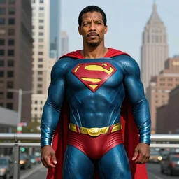 Samuel L Jackson dressed as Superman