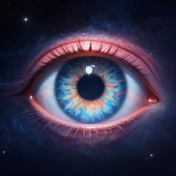 a universe in the shape of an eye, trending on artstation, 4k