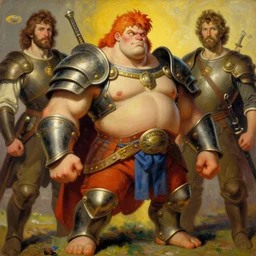 attractive beefy male with armor, character design, colorful, cryptid academia, painting by gaston bussiere, craig mullins, j. c. leyendecker, tom of finland