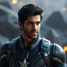 shah rukh khan in avengers movie, high quality, unreal engine render, 4 k