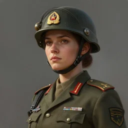 portrait of a female military commander, concept art, digital painting, trending on artstation, deviantart, epic composition, extremely detailed, volumetric lighting, masterpiece, octane render