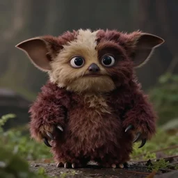 a cinematic still of a mogwai from the movie Gremlins