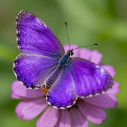 high res purple butterfly on a flower 4k