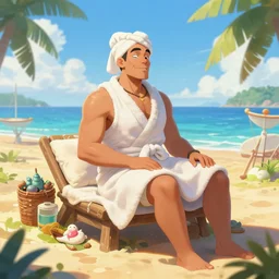 summer vacation spa in hell, Artstation