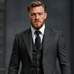 Connor McGregor in peaky blinders very detailed 4k quality super realistic