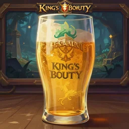 a close - up beer glass, in concept art of main menu loading screen background. for russian mmorpg king's bounty by katauri, by a chinese freelance artist, artstation, behance, style of hearthstone