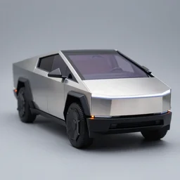 a pop figure of tesla cybertruck