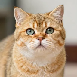 british shorthair cat, golden shaded cute, photorealistic, 8k